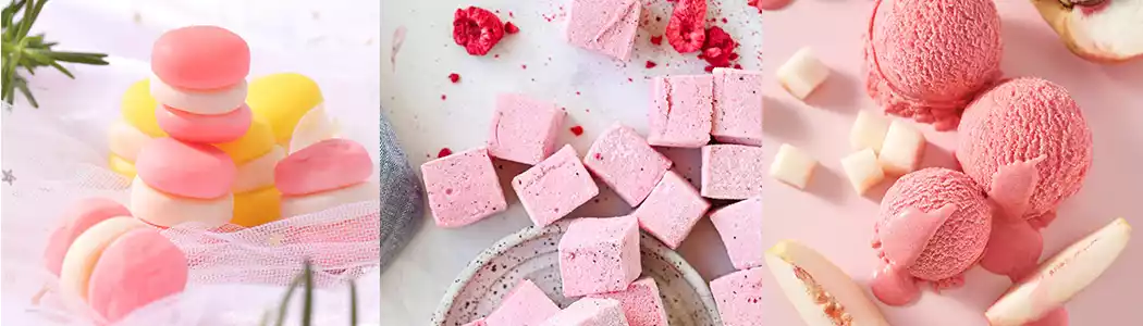 edible gelatin for gummy candy, marshmallow and ice cream